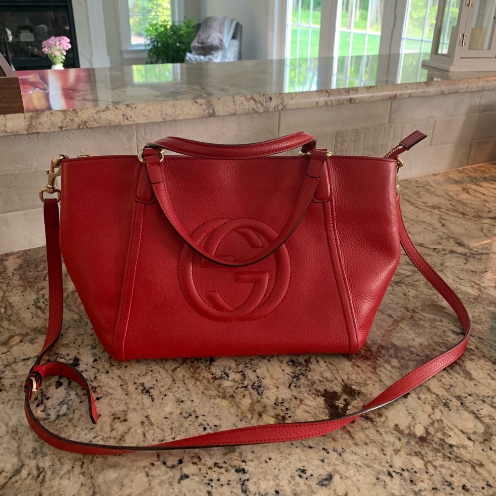 Gucci red satchel
